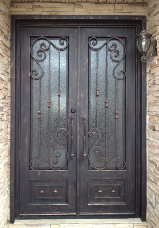 Traditional Front Door - Item Melodia GE0062 Wrought Iron Design In Las Vegas