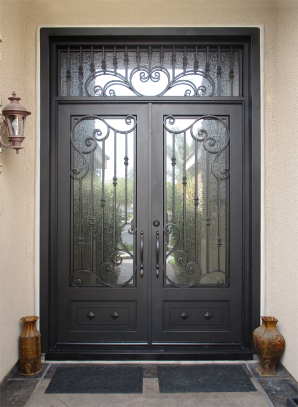 Traditional Front Door - Item Melodia GE0210 Wrought Iron Design In Las Vegas