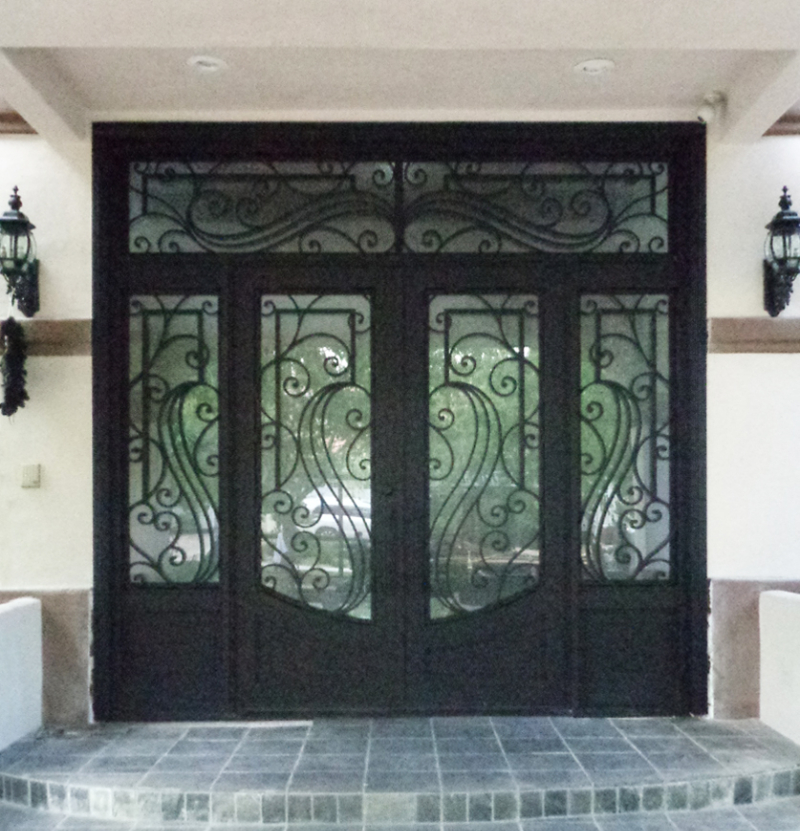 Traditional Front Door - Item Milan GE0148B Wrought Iron Design In Las Vegas
