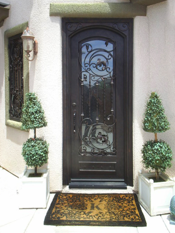 Traditional Front Door - Item Pianna GE0015B Wrought Iron Design In Las Vegas