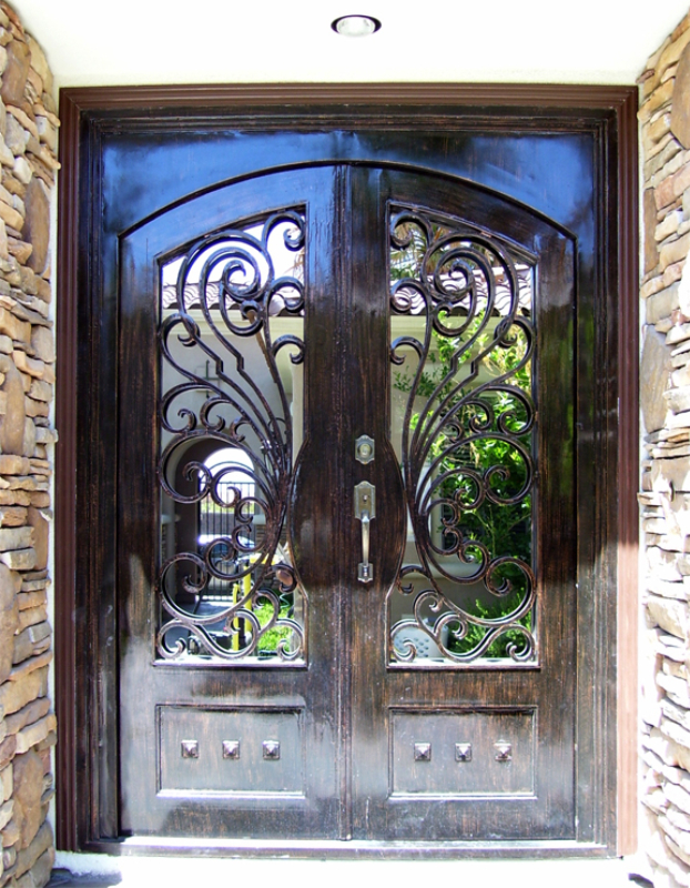 Traditional Front Door - Item Ricci GE0039 Wrought Iron Design In Las Vegas