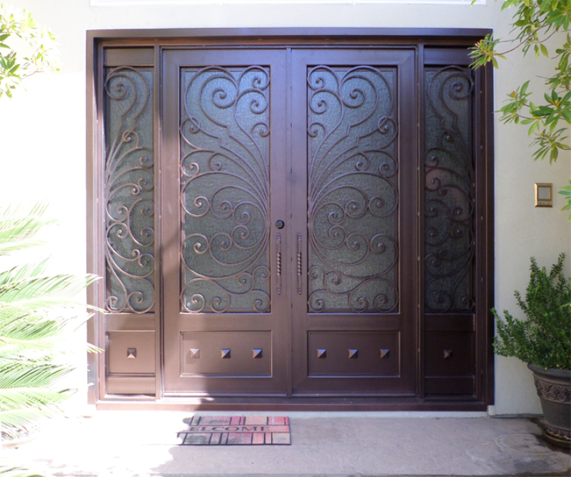 Traditional Front Door - Item Ricci GE0141 Wrought Iron Design In Las Vegas