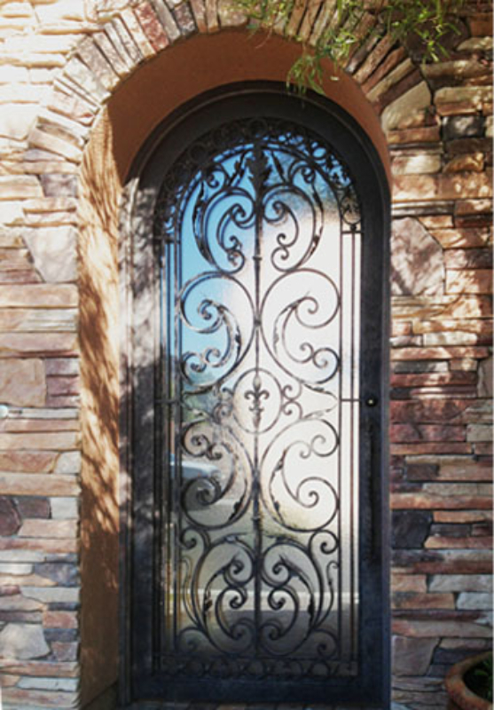 Traditional Front Door - Item Toulouse GE0126 Wrought Iron Design In Las Vegas