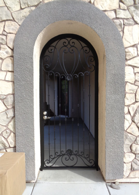 Traditional Marseille Entryway Door - Item EW0088C Wrought Iron Design In Las Vegas