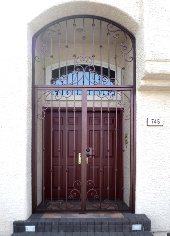 Traditional Melodia Entryway Door - Item EW0367 Wrought Iron Design In Las Vegas