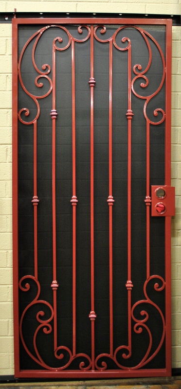 Traditional Security Door - Item Corsica SD0213 Wrought Iron Design In Las Vegas