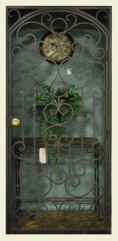 Traditional Security Door - Item Monaco SD0151 Wrought Iron Design In Las Vegas