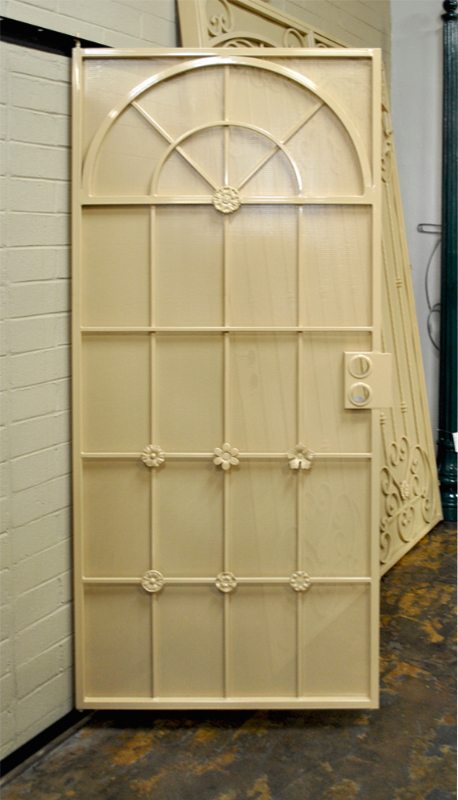 Traditional Security Door - Item Monticello SD0042 Wrought Iron Design In Las Vegas