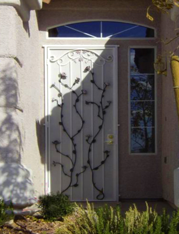 Traditional Security Door - Item Venice SD0022 Wrought Iron Design In Las Vegas