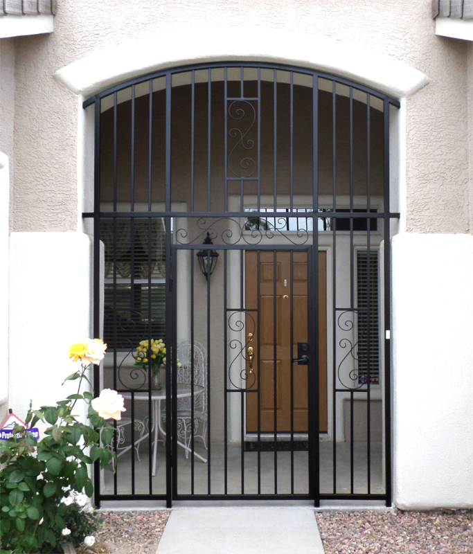 Traditional Serene Entryway Door - Item EW0359 Wrought Iron Design In Las Vegas