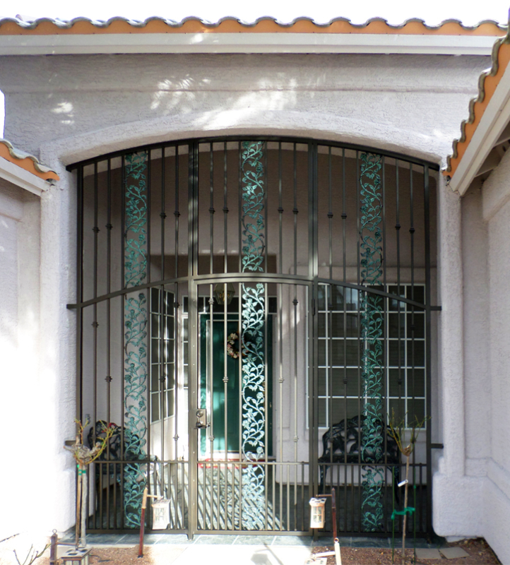 Traditional Vivian Entryway Door - Item EW0386 Wrought Iron Design In Las Vegas