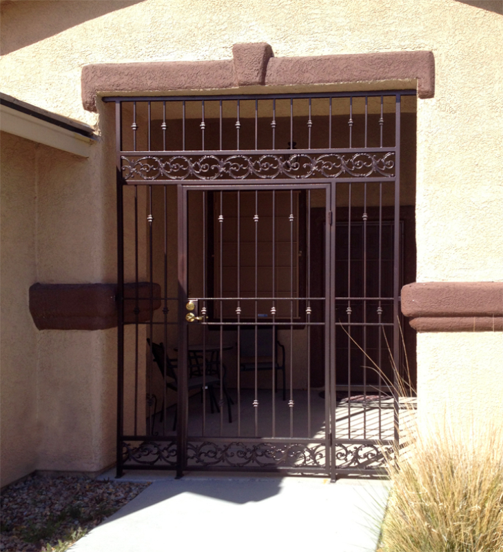 Traditional Vivian Entryway Door - Item EW0401 Wrought Iron Design In Las Vegas