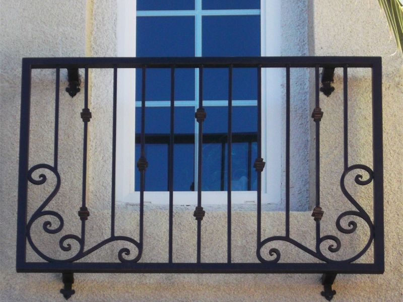 Traditional Window Guard WG0070 Wrought Iron Design In Las Vegas