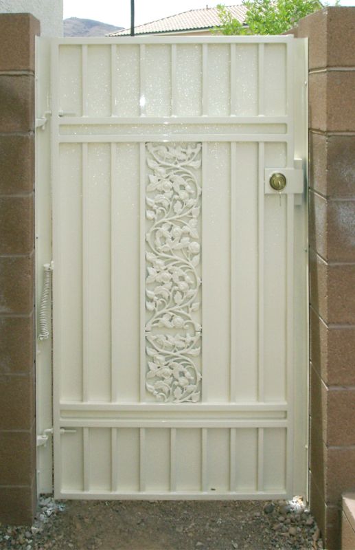 Traditional Single Gate - Item Vivian SG0135 Wrought Iron Design In Las Vegas