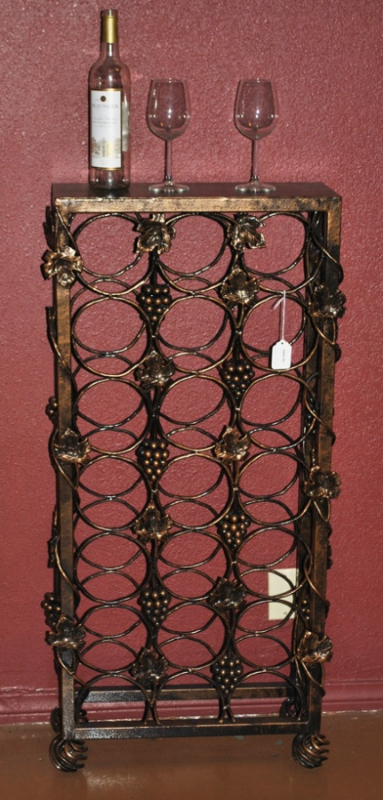 Wine Rack - Item WR0002 Wrought Iron Design In Las Vegas