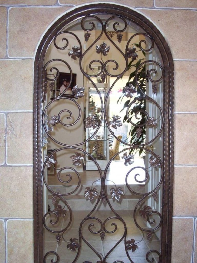 Custom Wrought Iron Wine Cellar Doors Las Vegas Artistic Iron Works