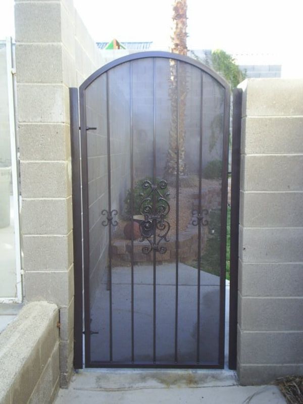 Econo-line Single Gate - Item SG0129 Wrought Iron Design In Las Vegas