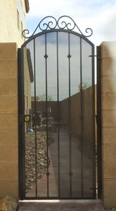 Econo-line Single Gate - Item SG0130 Wrought Iron Design In Las Vegas
