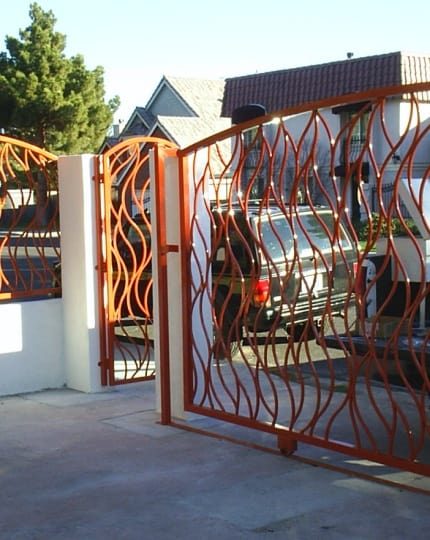 Custom Wrought Iron Rolling Gates Las Vegas - Artistic Iron Works