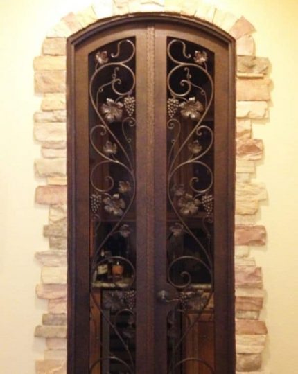 Custom Wrought Iron Wine Cellar Doors Las Vegas Artistic Iron Works