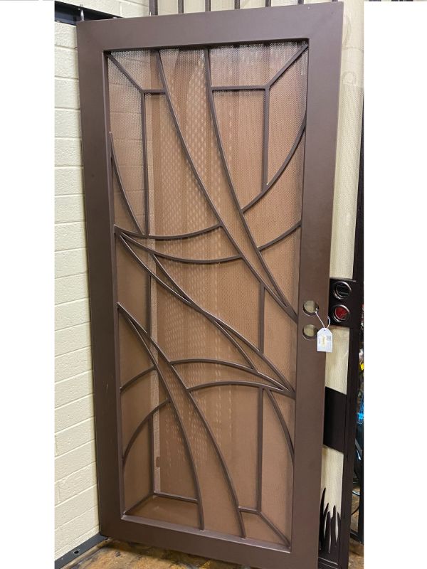Traditional Security Door - Item Fury Wrought Iron Design In Las Vegas