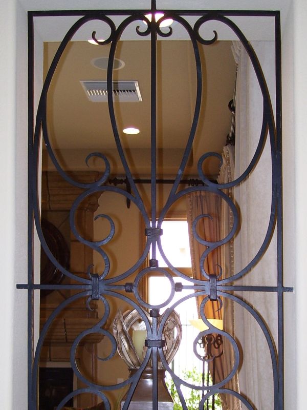 scrollwork Window Guard WG0017 Wrought Iron Design In Las Vegas