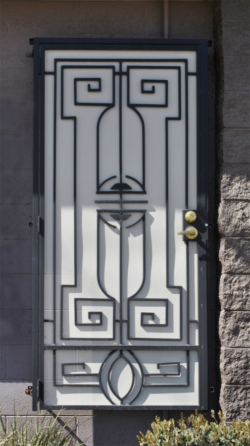Security Doors Featured Wrought Iron Design In Las Vegas