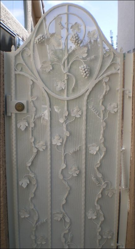 Traditional Single Gate - Item Vitigni SG0049 Wrought Iron Design In Las Vegas