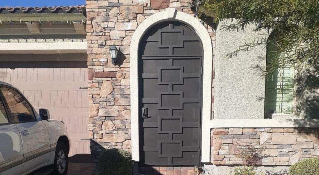 A Wrought Iron Security Door.